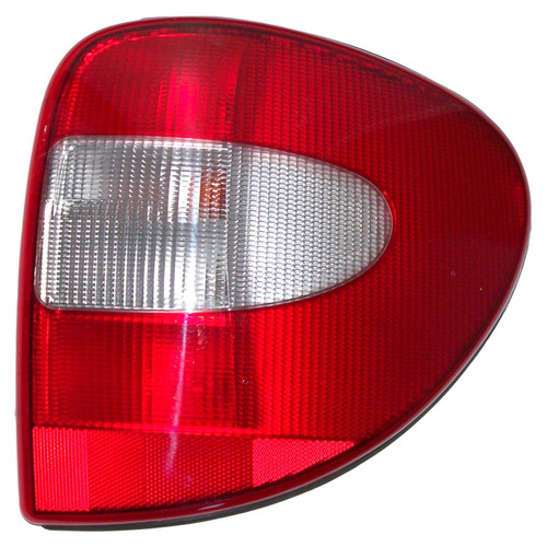 Crown Automotive 4857306AB Rear Tail Light for 2001-2007 Dodge Caravan and Chyrsler Town & Country, Voyager Minivans - Clear, Red Plastic