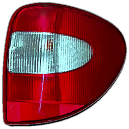 Crown Automotive 4857306AB Rear Tail Light for 2001-2007 Dodge Caravan and Chyrsler Town & Country, Voyager Minivans - Clear, Red Plastic