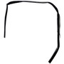Crown Automotive 55395174AA Door Glass Seal for 1997-2006 Jeep TJ Wrangler w/ Full Steel Doors, Left or Right - Black Felt, Rubber