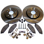 Crown Automotive 52089269K Front Disc Brake Service Kit for Jeep 2005-2010 WK, WH Grand Cherokee w/o SRT8 Package and 2006-2010 XK, XH