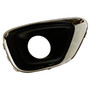 Crown Automotive 68213204AA Right Chrome Fog Lamp Bezel for 2014-2017 Jeep MK Compass - Black, Chrome Plastic, Sold Individually