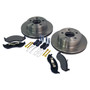 Crown Automotive 5016434K Front Disc Brake Service Kit for 1999-2006 Jeep TJ Wrangler, 1999-2001 XJ Cherokee w/ 1-Piece Cast Rotor