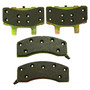 Crown Automotive 5003163AA Front Brake Pad Set for 1997-1999 Dodge Ram 2500 w/ Dana 44 Front Axle - Gray Semi-Metallic