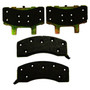 Crown Automotive 5003163AA Front Brake Pad Set for 1997-1999 Dodge Ram 2500 w/ Dana 44 Front Axle - Gray Semi-Metallic