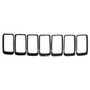 Crown Automotive 68285652AA Brushed Platinum Grille Insert Set for 2015-2016 Jeep WK Grand Cherokee - Platinum Plastic