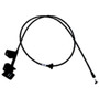 Crown Automotive 55026030 Hood Release Cable for 87-96 XJ Cherokee & 87-92 MJ Comanche w/ LHD - Black Metal, Plastic, Sold Individually