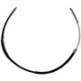 Crown Automotive 52003256 Rear Parking Brake Cable for 1987-1989 Jeep XJ Cherokee, Left or Right - Black Plastic, Rubber, Steel
