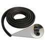 Crown Automotive 55135958AJ Rear Door Weatherstrip for 1999-2004 WJ, WG Grand Cherokee, Left or Right - Black Rubber, Sold Individually