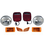 Crown Automotive LK7 Driving Light Kit Front & Rear Left & Right - Fits 1998-2003 Jeep TJ Wrangler