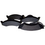 Crown Automotive 5014095AB Front Brake Pad Set and 1999 Dodge Dakota - Black Metal