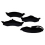 Crown Automotive 5014095AB Front Brake Pad Set and 1999 Dodge Dakota - Black Metal