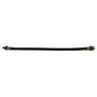 Crown Automotive J5350663 Front Brake Hose for 1969-1973 Jeep CJ-5, CJ-6, C104 Commando w/ 11" Brakes, 15" Long - Black, Zinc Metal, Rubber