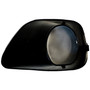 Crown Automotive 68078285AA Left Fog Light Bezel for 2011-2013 Jeep WK Grand Cherokee, Black Textured Finish - Black Plastic
