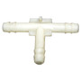 Crown Automotive J3210891 3/16" ID T-Connector for Fuel Lines or Washer Fluid Lines - White Plastic, Sold Individually