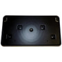 Crown Automotive 68277137AA Front License Plate Bracket Kit for 2016-2022 WK Grand Cherokee - Black Plastic, Steel