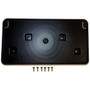 Crown Automotive 68277137AA Front License Plate Bracket Kit for 2016-2022 WK Grand Cherokee - Black Plastic, Steel