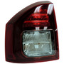Crown Automotive 5272909AB Left Tail Lamp Assembly for Jeep 2014-2017 MK Compass, Includes Bulb & Wiring Harness - Black, Clear, Red Plastic