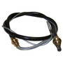 Crown Automotive J5355286 Front Parking Brake Cable for 1981-1986 Jeep CJ-8, 71-5/8" Long - Black, Unpainted Plastic, Rubber, Steel