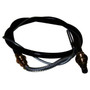 Crown Automotive J5355286 Front Parking Brake Cable for 1981-1986 Jeep CJ-8, 71-5/8" Long - Black, Unpainted Plastic, Rubber, Steel