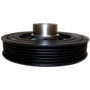 Crown Automotive 2312425000 Harmonic Balancer for Jeep 2007-2017 MK Compass, Patriot w/ 2.0L Gasoline, 2.4L Engine - Black Aluminum, Rubber