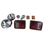Crown Automotive LK10 Light Master Kit for 2014-2018 Jeep JK Wrangler, Includes Headlights, Side Marker Lights, Parking Lights, and Tail