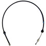 Crown Automotive J5350750 Throttle Cable for 1974-1975 CJ-5, CJ-6 w/ RHD w/ 4.2L Engine, Overall Length 39.5" - Black Plastic, Rubber, Steel