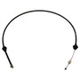 Crown Automotive J5350750 Throttle Cable for 1974-1975 CJ-5, CJ-6 w/ RHD w/ 4.2L Engine, Overall Length 39.5" - Black Plastic, Rubber, Steel