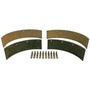 Crown Automotive 116600 Brake Lining Set for Select Vintage Jeep 1941-1945 MB, 1945-1949 CJ-2A, 1948-1953 CJ-3A, 1953-1968 CJ-3B