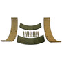 Crown Automotive 116600 Drum Brake Shoe Facing Kit Front or Rear Left & Right - Fits 1941-1945 Jeep M38-A1
