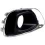 Crown Automotive 68213205AA Left Chrome Fog Lamp Bezel for 2014-2017 Jeep MK Compass - Black, Chrome Plastic, Sold Individually