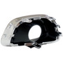 Crown Automotive 68213205AA Left Chrome Fog Lamp Bezel for 2014-2017 Jeep MK Compass - Black, Chrome Plastic, Sold Individually