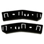 Crown Automotive 68138374K Front Fascia Support Bracket Set for 2014-2018 Jeep KL Cherokee - Black Plastic