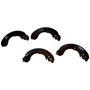 Crown Automotive 5191306AA Rear Brake Shoe Set for 2008-2017 Jeep MK Compass / Patriot w/ Rear Drum Brakes - Brown Metal