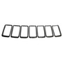 Crown Automotive 68227779AA Polished Chrome Grille Insert Set for 2014-2016 Jeep WK Grand Cherokee - Chrome Plastic