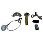 Crown Automotive H2541 Right Rear Drum Brake Hardware Kit for 72-78 CJ-5, CJ-6, CJ-7 w/ 11" Drum Brakes, Includes Adjuster, Cable, Guide