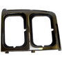 Crown Automotive 55008046 Right Dual Headlight Bezel for 1984-1990 Jeep XJ Cherokee, Plastic, Black & Chrome - Black, Chrome Plastic