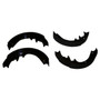 Crown Automotive 4713365 Rear Brake Shoe Set for Jeep 1991-2001 XJ Cherokee, 1991-1992 MJ Comanche, 1993-1996 ZJ Grand Cherokee w/ Rear