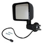 Crown Automotive 68249849AD Left Power, Heated, Manual Folding Mirror for 2015-2018 Jeep JK Wrangler RHD; Textured Black Finish