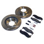 Crown Automotive 5363421RK Front Disc Brake Service Kit for 1982-1986 CJ-5, CJ-7, CJ-8 w/ 5 Bolt Flange, Includes Pads, Rotors, Pins