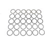 Crown Automotive 83501893K Engine Piston Ring Set Front or Rear Left or Right Upper & Lower - Fits 1984-1986 Jeep MJ Comanche