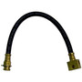 Crown Automotive 52000162 Rear Brake Hose for Select 1984-1989 Jeep XJ Cherokee - Black, Zinc Metal, Rubber, Sold Individually
