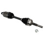 Crown Automotive 52111778AB Right Front Axle Assembly for 2002-2007 Jeep JK Liberty w/ 3.7L Engine, 25.25" Long - Rubber, Steel
