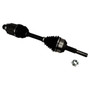 Crown Automotive 52111778AB Right Front Axle Assembly for 2002-2007 Jeep JK Liberty w/ 3.7L Engine, 25.25" Long - Rubber, Steel