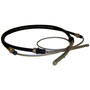 Crown Automotive J0999895 Rear Parking Brake Cable for 1972-73 C104 Commando, 107" Long - Black, Unpainted Plastic, Rubber, Steel