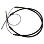 Crown Automotive J0999895 Rear Parking Brake Cable for 1972-73 C104 Commando, 107" Long - Black, Unpainted Plastic, Rubber, Steel