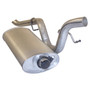 Crown Automotive 52019241AC Muffler & Tailpipe for Select 1997-2002 Jeep TJ Wrangler w/ 2.5L, 4.0L Engines - Steel