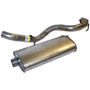 Crown Automotive 52019241AC Muffler & Tailpipe for Select 1997-2002 Jeep TJ Wrangler w/ 2.5L, 4.0L Engines - Steel
