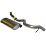 Crown Automotive 52019241AC Muffler & Tailpipe for Select 1997-2002 Jeep TJ Wrangler w/ 2.5L, 4.0L Engines - Steel