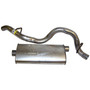 Crown Automotive 52019241AC Muffler & Tailpipe for Select 1997-2002 Jeep TJ Wrangler w/ 2.5L, 4.0L Engines - Steel