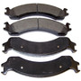 Crown Automotive 5015254AB Brake Pad Set 2000-2002 Dodge BR, BE, Ram Trucks w/ 12.85" Rotors - Gray Semi-Metallic